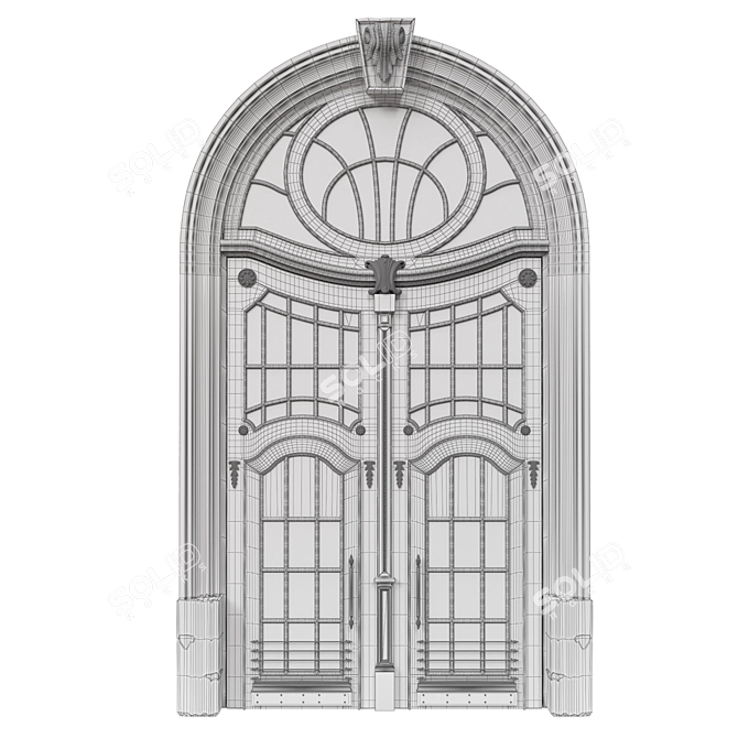 Classic Max 3D Door: 2500mm H-4800mm 3D model image 5