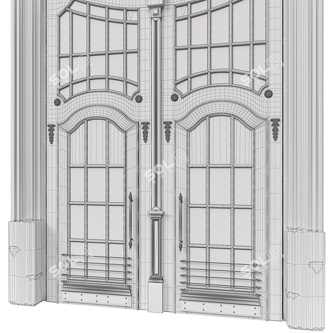 Classic Max 3D Door: 2500mm H-4800mm 3D model image 6
