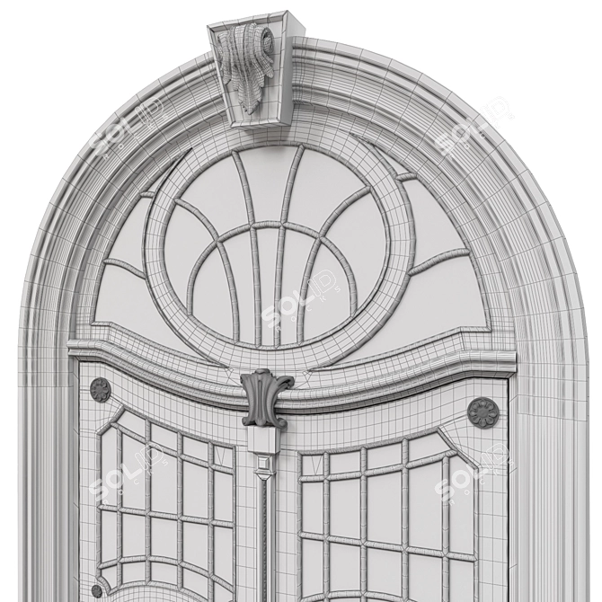 Classic Max 3D Door: 2500mm H-4800mm 3D model image 7