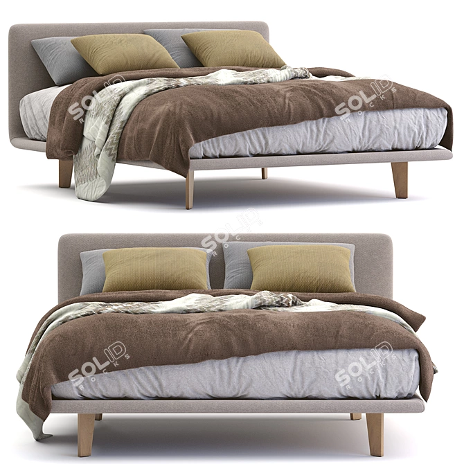 Filo Bed: A Stylish Creation by Pianca 3D model image 3