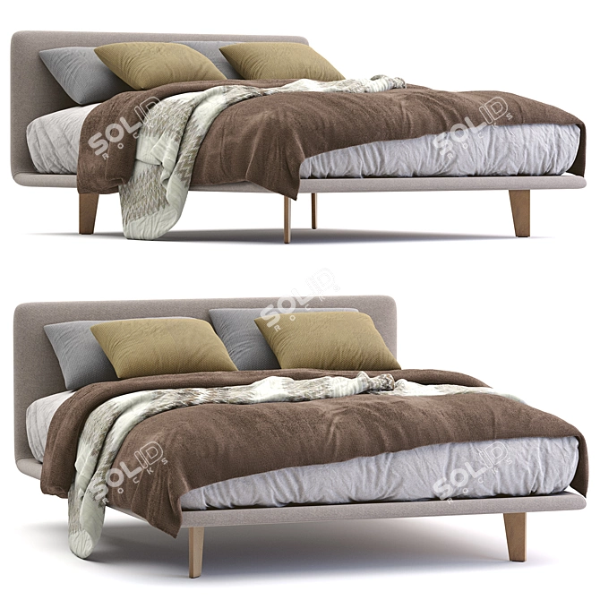 Filo Bed: A Stylish Creation by Pianca 3D model image 6