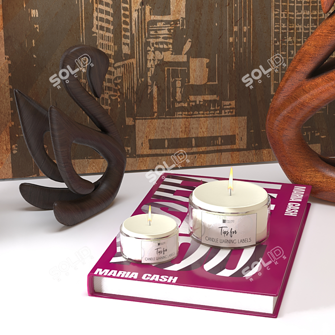 Elegant Decor Set 2 3D model image 2