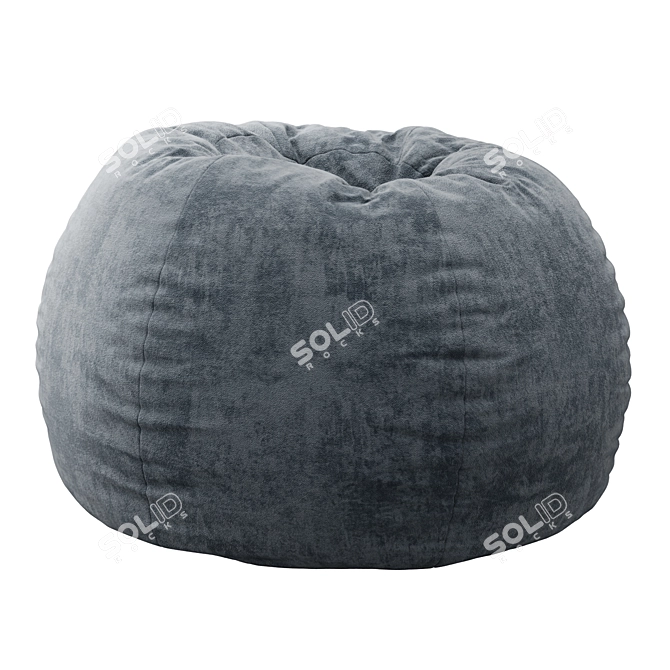 Cozy Comfort Bean Bag Chai 3D model image 4