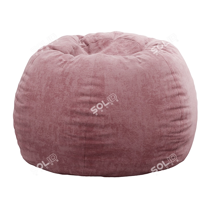 Cozy Comfort Bean Bag Chai 3D model image 5