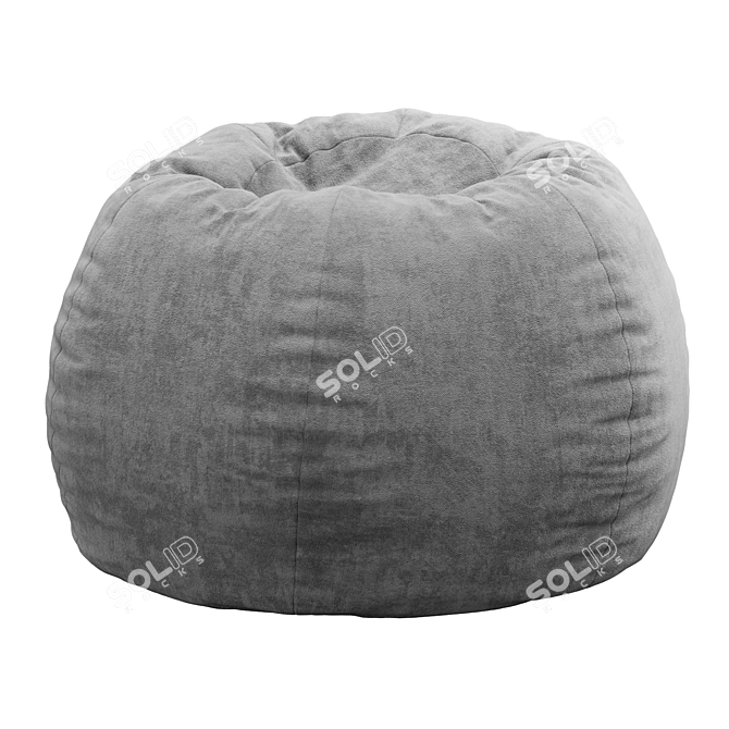 Cozy Comfort Bean Bag Chai 3D model image 6