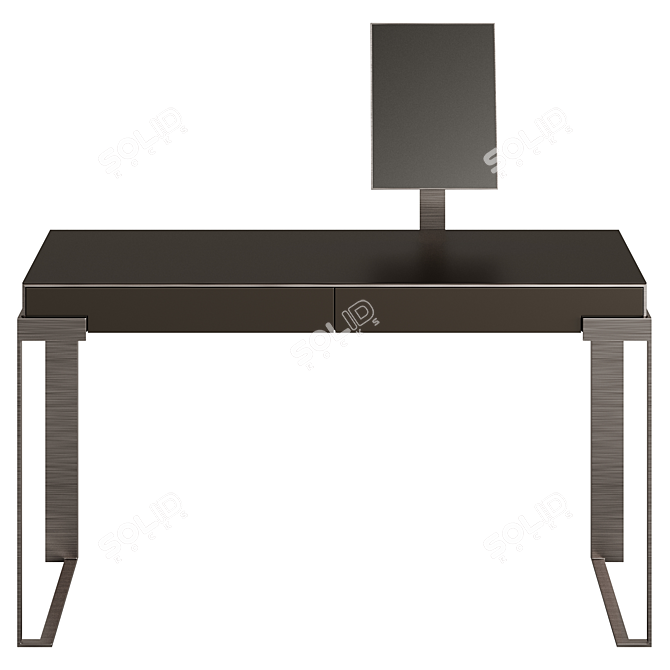 Fendi Aura Lady Desk with Lacquer Finish 3D model image 3