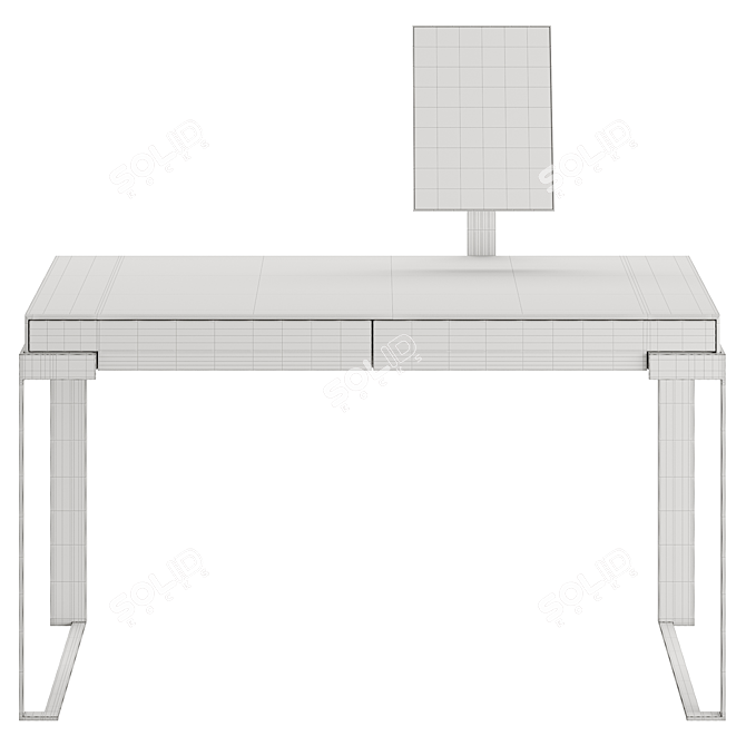 Fendi Aura Lady Desk with Lacquer Finish 3D model image 5
