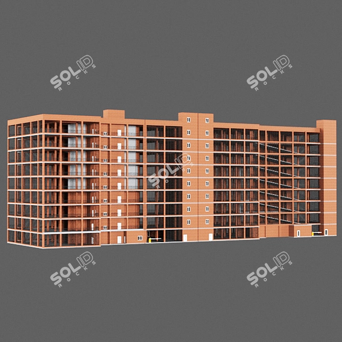 SmartPark: Multilevel Parking Solution 3D model image 1