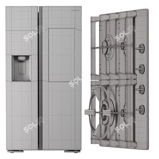 SAMSUNG Home Appliances Package 04 3D model image 6