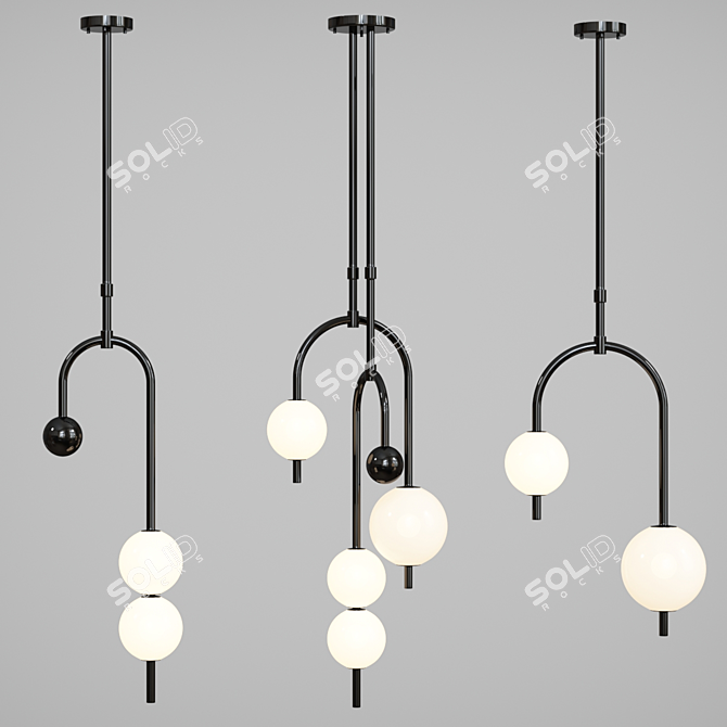 Stylish Tonder Design Lamps 3D model image 2