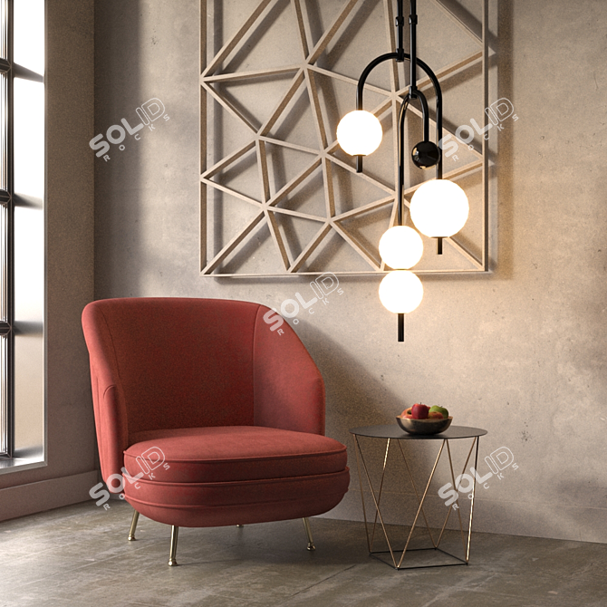 Stylish Tonder Design Lamps 3D model image 3