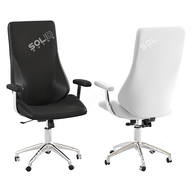 Ergo High Back Office Chair 3D model image 3