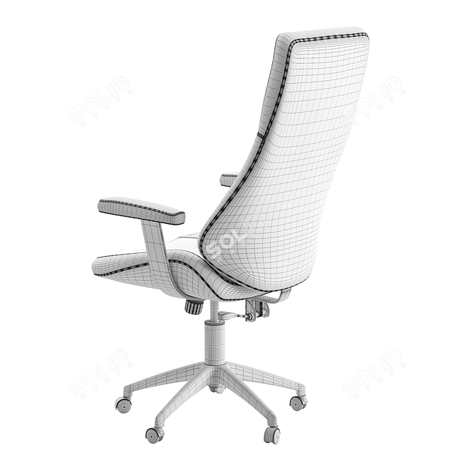 Ergo High Back Office Chair 3D model image 6