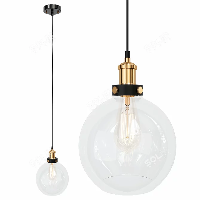 Modern Mckamey Pendant: Sleek Illumination 3D model image 1