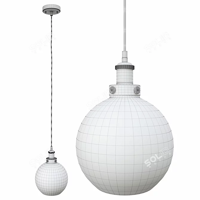 Modern Mckamey Pendant: Sleek Illumination 3D model image 2