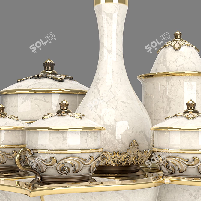 Decorative Set02: Modeling, Materials, Lighting & Rendering 3D model image 2