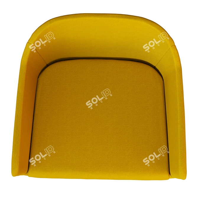 Contemporary San Siro Armchair 3D model image 3