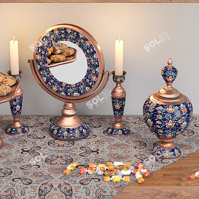 Enamel Decor Set | High-quality 3D Models 3D model image 4