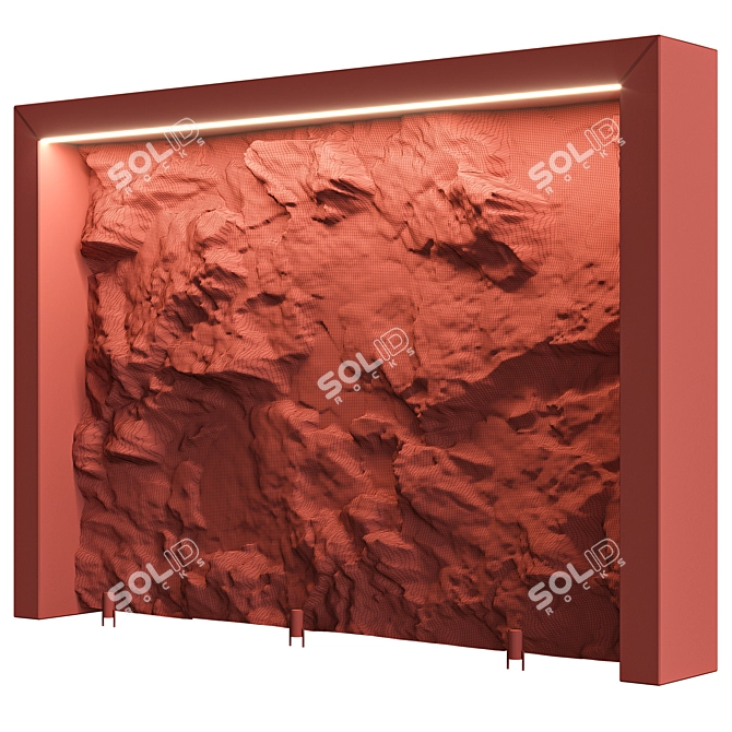 Sleek Stone Wall16: Versatile, Easy-to-Use 3D model image 5