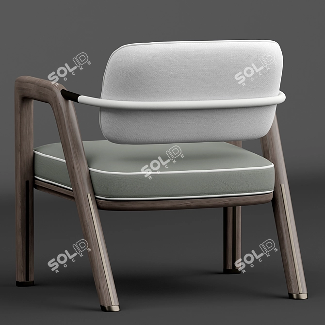 Giorgetti Elsa Chair: Sleek, Stylish, and Comfortable 3D model image 2