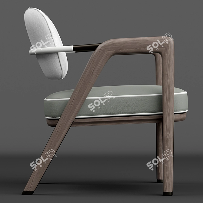 Giorgetti Elsa Chair: Sleek, Stylish, and Comfortable 3D model image 3