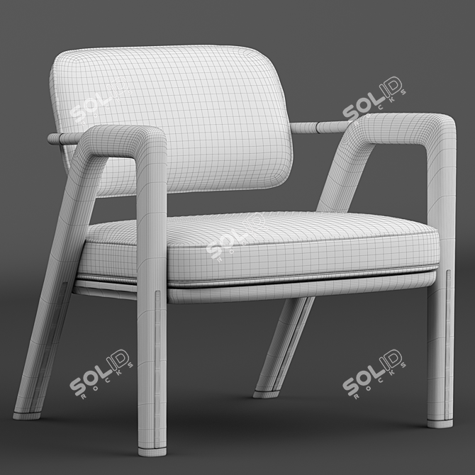 Giorgetti Elsa Chair: Sleek, Stylish, and Comfortable 3D model image 5