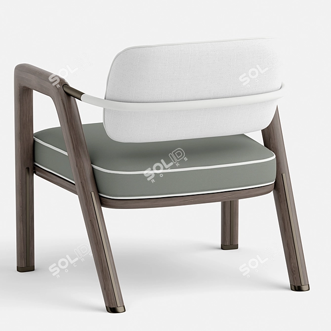 Giorgetti Elsa Chair: Sleek, Stylish, and Comfortable 3D model image 7