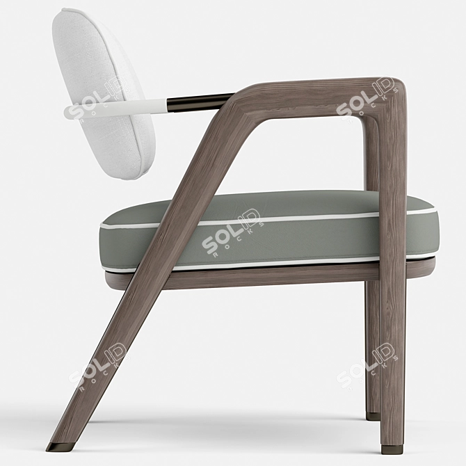 Giorgetti Elsa Chair: Sleek, Stylish, and Comfortable 3D model image 8