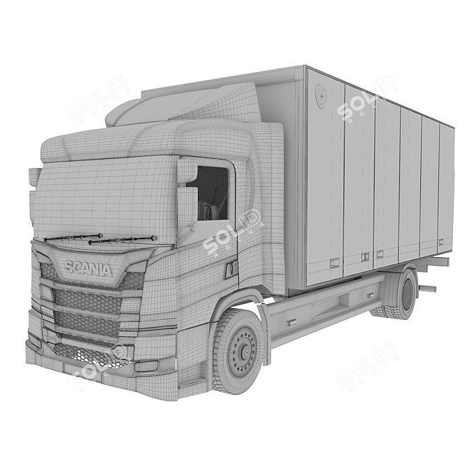 Scania P140 Series 2015 3D model image 7