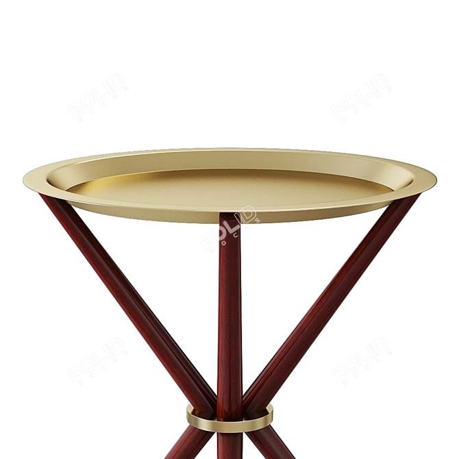 Seattle Side Table: Polished Elegance in D37.5cm x H45cm 3D model image 2