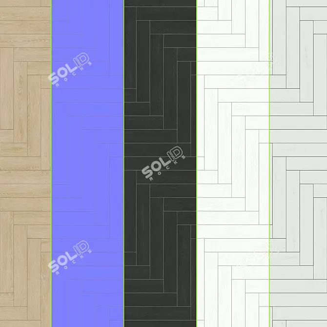 Parquet Collection 04: Standard & Herringbone Patterns 3D model image 2