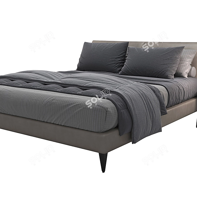 Luxury Selene Bed by B&B Italia 3D model image 2