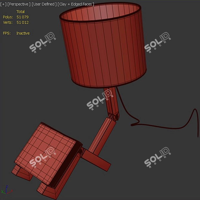 Adjustable Oscar Table Lamp 3D model image 6