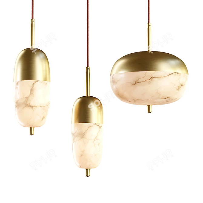 Silia Pendant Lamp: Elegant Lighting Solution 3D model image 1