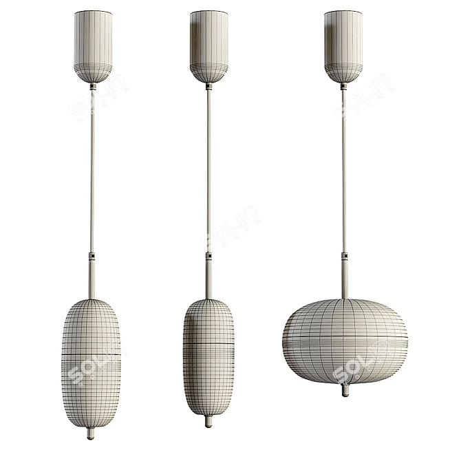 Silia Pendant Lamp: Elegant Lighting Solution 3D model image 4