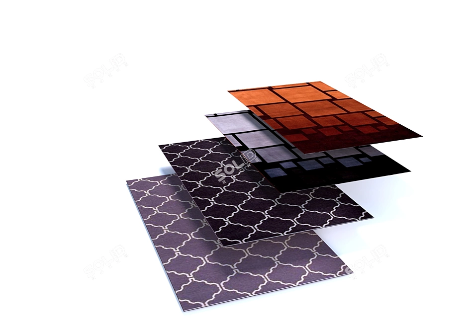 Elegant Floor Decor: Carpets 3D model image 1