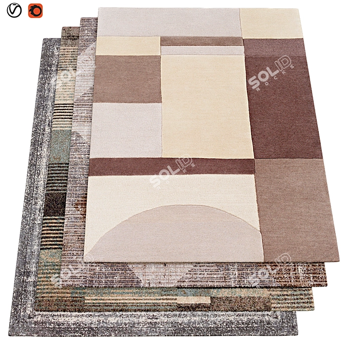Texture Collection | 200x300cm Carpets 3D model image 1