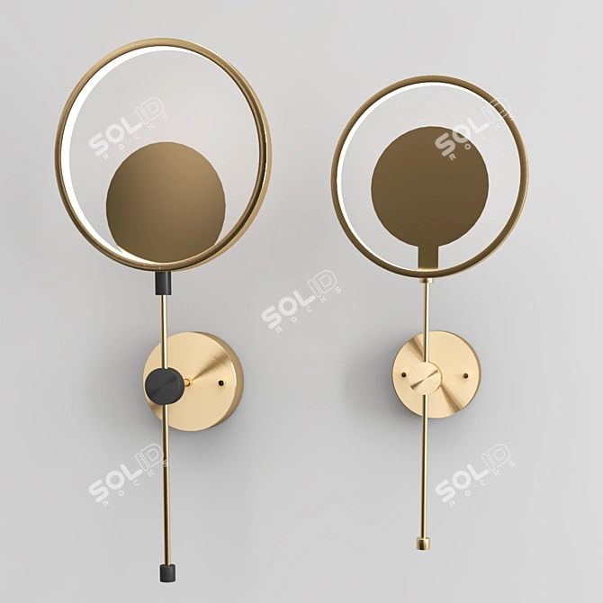 Luxurious Neo Classic Wall Lamp 3D model image 1