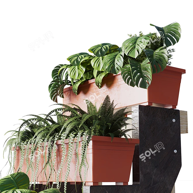 Versatile 113 Plant Stand: Stylish Garden Décor 3D model image 3