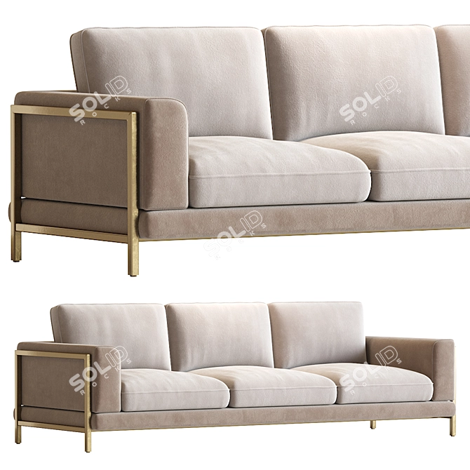 Luxury Tonino Lamborghini Sofa 3D model image 4