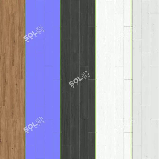 Parquet 07: Standard & Herringbone Collection 3D model image 2