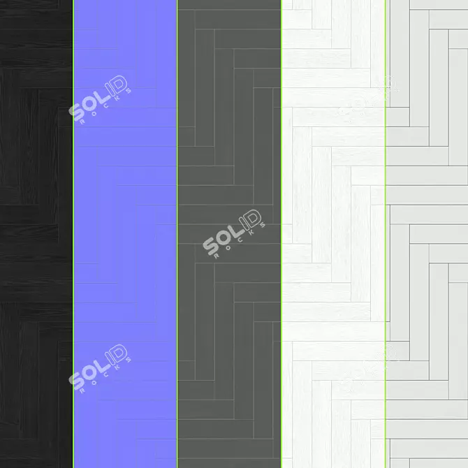 Parquet 07: Standard & Herringbone Collection 3D model image 3