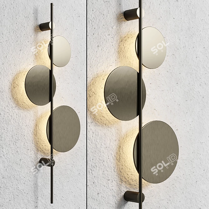 Sleek Ambinte K Modern Wall Light 3D model image 2