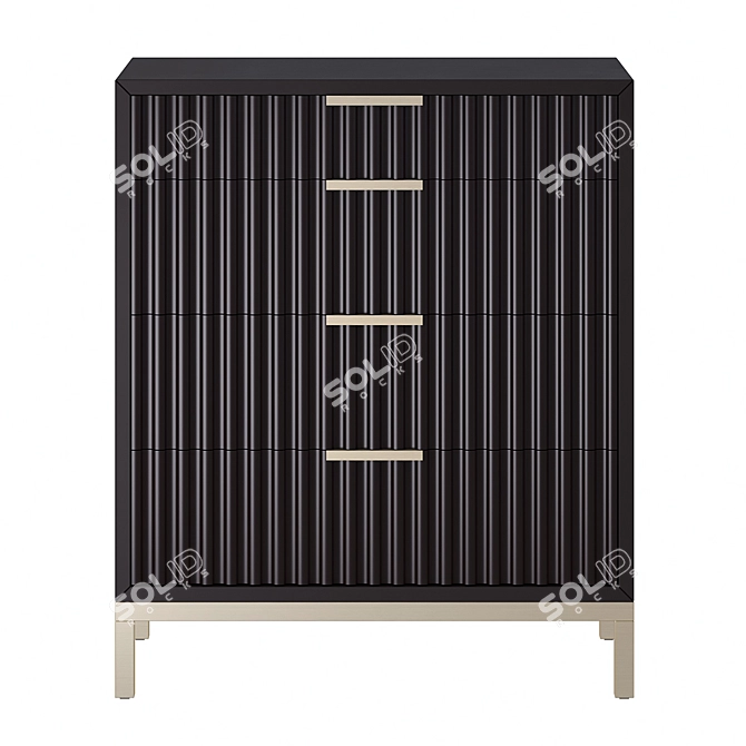 Elegant Ferndale Chest of Drawers 3D model image 2