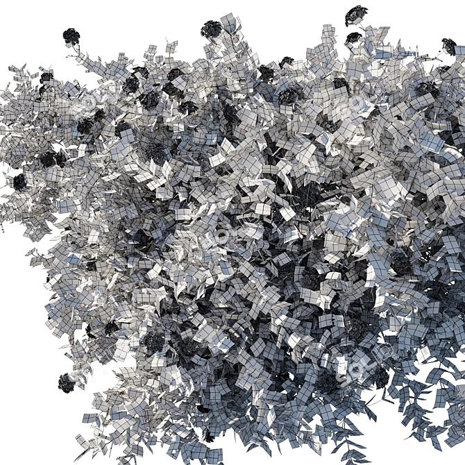 Luscious Lantana: Luxurious Floral Beauty 3D model image 2