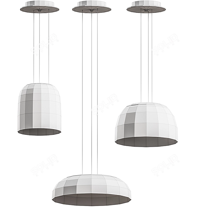 Sleek Clarity: Modern Design Lamp 3D model image 3