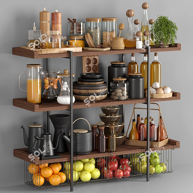 Versatile Kitchen Accessory Set - 2018 3D model image 1