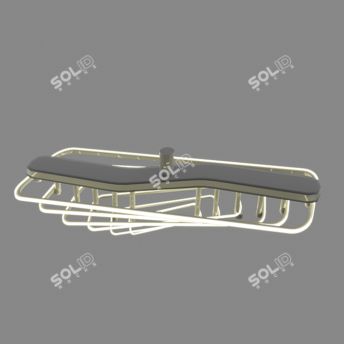 Contemporary LED Chandelier with Dimming 3D model image 5