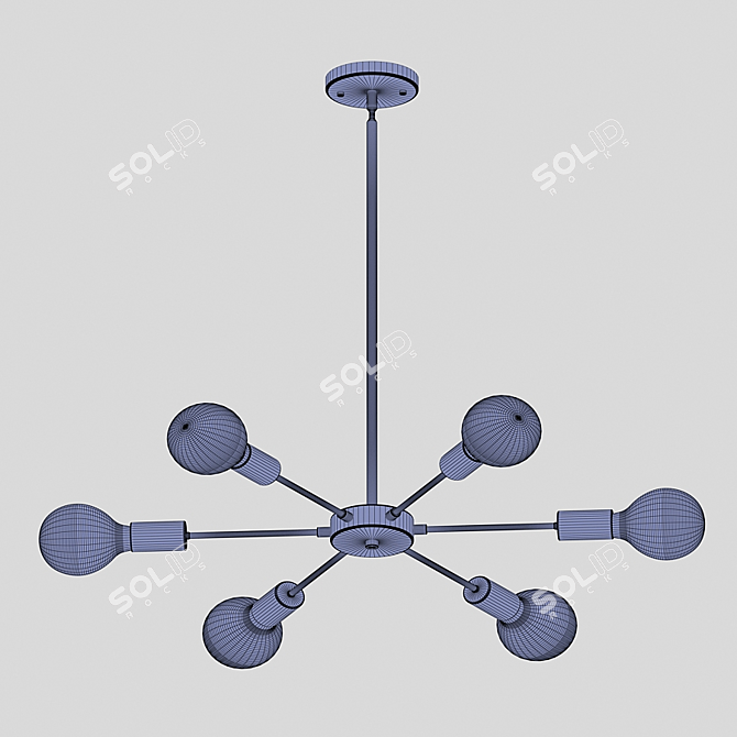 Sputnik-inspired Sphere Chandelier - Jankowski 3D model image 4