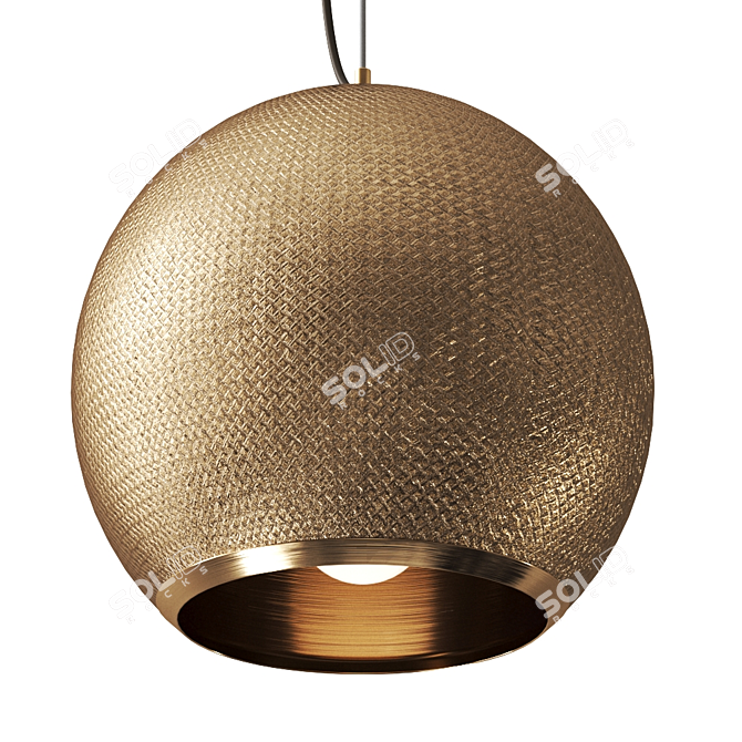 Sleek Viper Pendant Light 3D model image 2